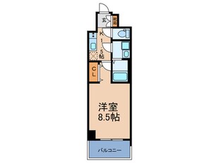 MELDIA CREST TAPP 難波 WESTの物件間取画像